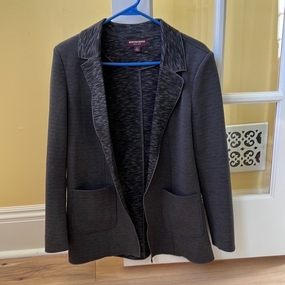 Shawl collar blazer - sweatshirt material blazer - Picture 3 of 3